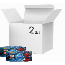 Упаковка влажных салфеток Smile Marvel Человек Паук антибактериальных 2 упаковки по 72 шт. (50411)