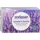 Органическое успокаивающее крем-мыло для лица и тела Sodasan Лаванда-Ромашка 100 г (49749)