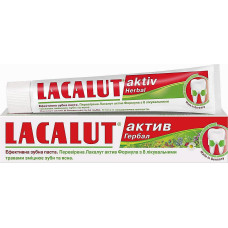 Зубная паста Lacalut aktiv Гербал 75 мл от кровоточивости десен (45514)