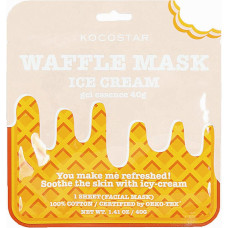 Вафельная маска для лица Kocostar Waffle Mask Ice Cream Сливочное мороженое освежающая и смягчающая 40 мл (42150)