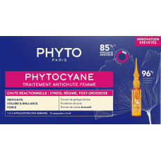 Средство против выпадения волос для женщин Phyto Phytocyane Anti Hair Loss Reactional Treatment Women 12 шт. х 5 мл (35819)