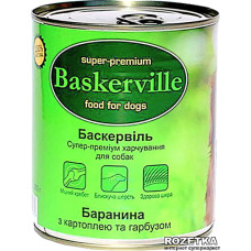 Влажный корм для собак Baskerville Баранина с картофелем и тыквой 800 г