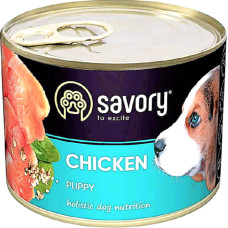 Savory Влажный корм для щенков всех пород с курицей 200 г