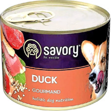 SAVORY Влажный корм для собак всех пород с уткой 200 г