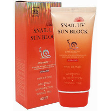 Крем солнцезащитный Jigott Snail UV Sun Block SPF 50+/PA+++ с муцином улитки 70 мл (51689)