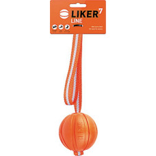 Игрушка для собак Liker Line Мячик с лентой 7 см