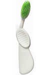 Зубная щетка для правши Radius Scuba мягкая щетина Бело-зеленая (46263)