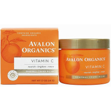 Гель-крем Avalon Organics осветляющий увлажняющий с витамином С 48 г (40178)