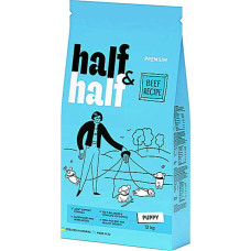Сухой корм Half & Half для щенков всех пород с говядиной 12 кг