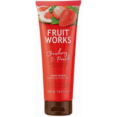 Скраб для тела Grace Cole Fruit Works Body Scrub Strawberry Pomelo 225 мл (48203)