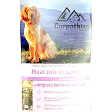 Carpathian Pet Food Влажный корм для собак - мясное ассорти в соусе 100г
