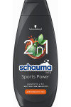 Шампунь для мужчин Schauma Men Sports Power 2 в 1 с экстрактом эвкалипта для волос и тела 400 мл (39533)