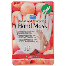 Маска-перчатки для рук Purederm Moisture Nourishing Hand Mask увлажняющая и питательная на основе персика 26 г (51003)