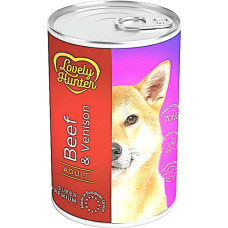 Влажный корм для взрослых собак Lovely Hunter Adult with Beef and Deerc телятиной и олениной 800 г