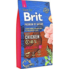 Сухой корм для взрослых собак крупных пород Brit Premium Dog Adult L с курицей 8 кг