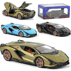 Машина металопластик GT - 3598 (24/2) "Авто Експерт Преміум" 3 кольори, металопластик, 1:24, звук, світло, інерція, відчиняються двері, багажник, кап