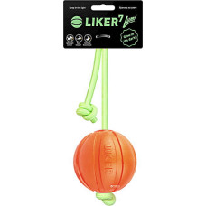 Игрушка для собак Liker Lumi Мячик со светонакопительным шнурком 7 см