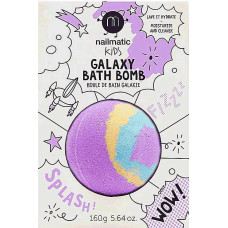 Бомбочка для ванной Nailmatic фиолетово-желто-голубая (49165)