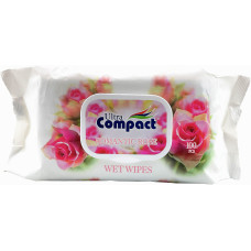 Влажные салфетки Ultra Compact Romantic Rose с клапаном 100 шт. (50418)