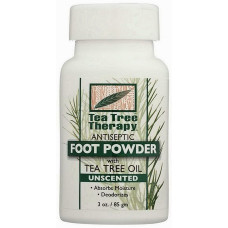 Порошок для ног Tea Tree Therapy дезодорирующий без запаха с маслом чайного дерева 85 г (51334)