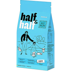 Сухой корм Half & Half для щенков всех пород с говядиной 2 кг