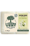 Твердое мыло L'Arbre Vert с натуральным экстрактом жасмина 100 г х 2 шт. (48544)