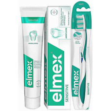 Набор Elmex Зубная паста Сентситив Плюс для чувствительных зубов 75 мл + Зубная щетка Сенситив Плюс мягкая (46450)
