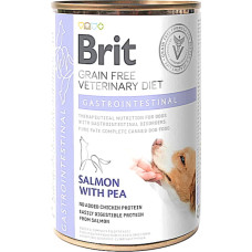 Вологий беззерновий корм Brit Veterinary Diet Gastrointestinal для собак при захворюваннях шлунково-кишкового тракту, лосось і горох 400 г