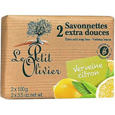 Экстра нежное мыло Le Petit Olivier 100% vegetal oils soap Вербена и Лимон 2х100 г (48602)