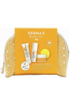 Набор миниатюр для осветления кожи лица Derma E с витамином С в косметичке (42651)