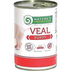 Влажный корм для щенков Nature's Protection Puppy Veal с телятиной 400 г