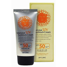 Легкий солнцезащитный крем 3W Clinic Intensive UV Sunblock Cream SPF50+ PA+++ 70 мл (51678)