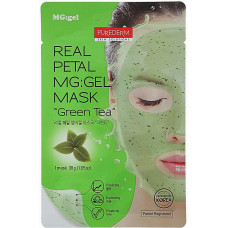 Маска гидрогелевая Зеленый чай Purederm Real Petal MG gel Mask Green tea 30 г (42295)