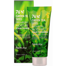 Очищающая пенка для умывания Farmstay Green Tea Seed Premium Moisture Foam Cleansing с семенами зеленого чая 100 мл (43359)