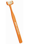 Зубная щетка трехсторонняя Paro Swiss superbrush Оранжевая (46181)