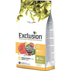 Полнорационный сухой корм Exclusion Adult Beef Medium Breed с говядиной для взрослых собак средних пород 12 кг