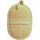 Мочалка банная массажная Titania из люфы и хлопка 18x12 см (49921)