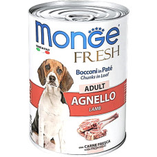 Влажный корм для собак Monge Dog Wet FRESH ягненок 400 г