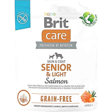 Корм для стареющих собак Brit Care Dog Grain-free Senior & Light беззерновой с лососем 1 кг