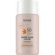 Солнцезащитный супер флюид ВВ с тонирующим эффектом Babe Laboratorios SPF 50 для всех типов кожи 50 мл (51471)