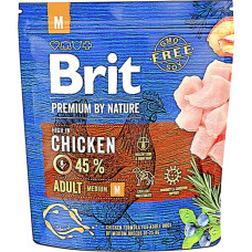 Сухой корм для взрослых собак средних пород Brit Premium Dog Adult M с курицей 1 кг