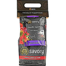 ПРОМО НАБОР для собак малых пород Savory Small Breed 1 кг + лакомства