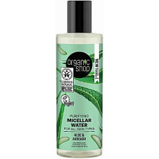 Мицеллярная вода Organic Shop Очищающая для всех типов кожи Авокадо и Алоэ 150 мл (42615)