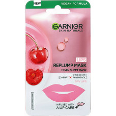 Тканевая маска Garnier Skin Naturals для увлажнения и восстановления сухой кожи губ 6 г (42016)