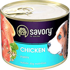 Влажный корм для щенков Savory с курицей 200 г
