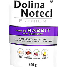 Влажный корм для собак Dolina Noteci Premium с кроликом и клюквой 500 г
