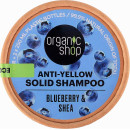 Твердый шампунь Organic Shop Черника и ши против желтизны волос 60 мл (39338)