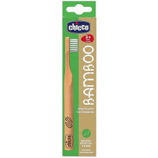 Бамбуковая зубная щетка Chicco Зеленая для чувствительных десен (45922)