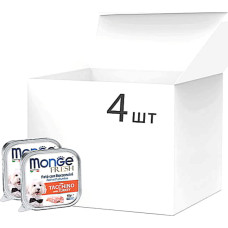 Упаковка влажного корма для собак Monge Dog Wet FRESH индейка 0.1 кг x 4 шт