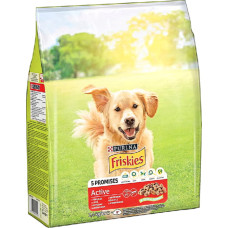 Friskies Active с говядиной сухой корм для взрослых собак с повышенной активностью 2.4 кг